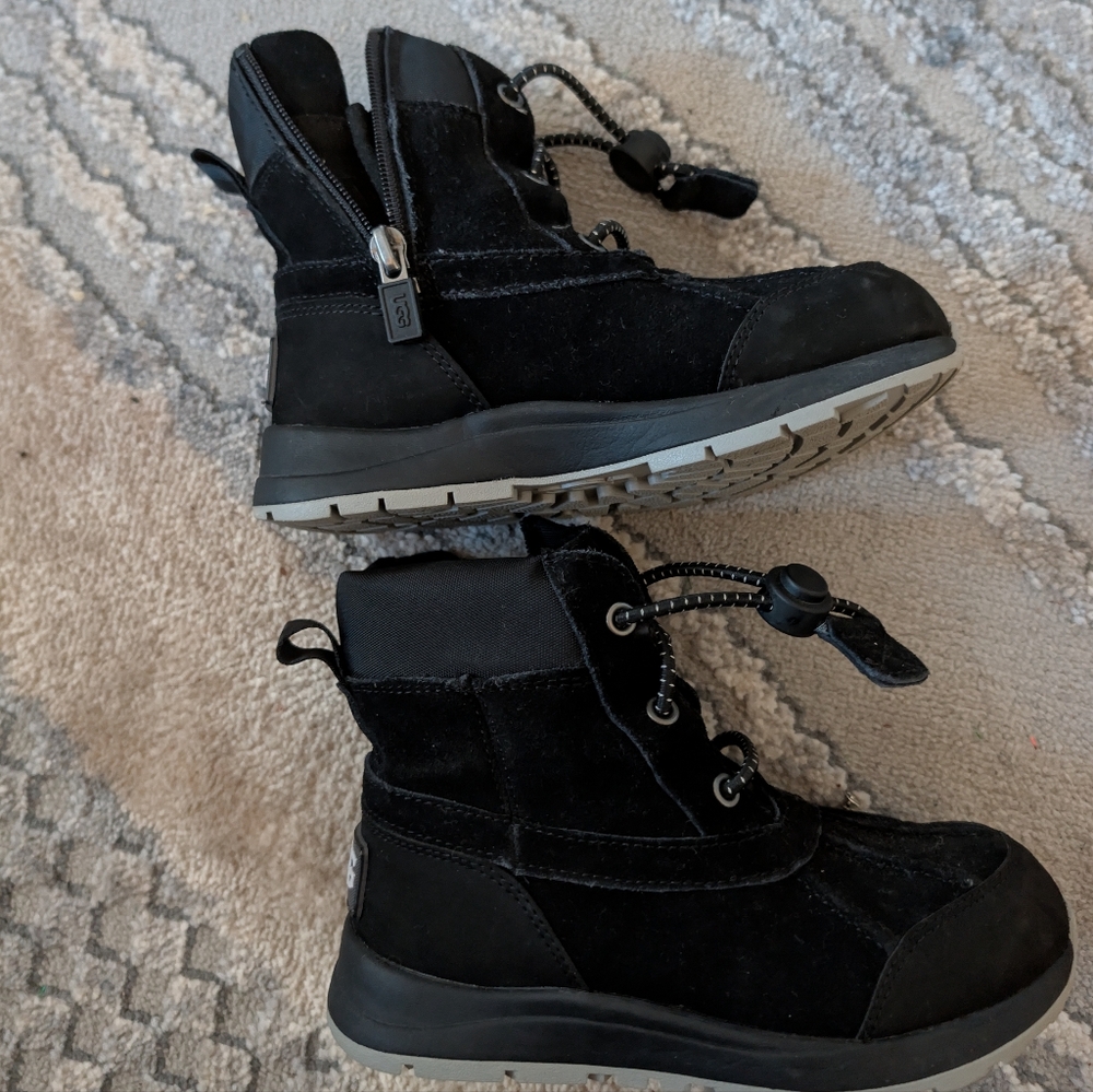 UGG Kids 11 Black Waterproof Winter Boots - Picture 6 of 13